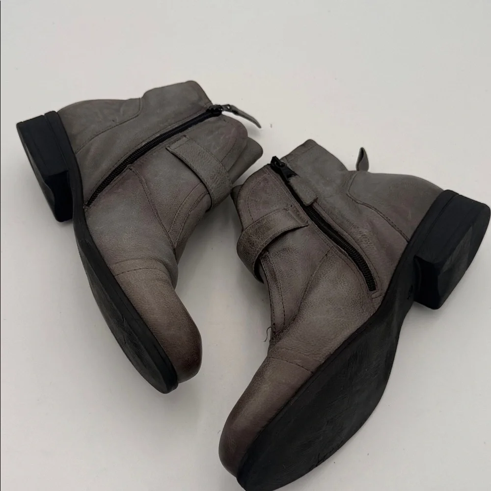Miz mooz Gray Women Ankle Boots women 38 Casual winter office retro Y2K leather